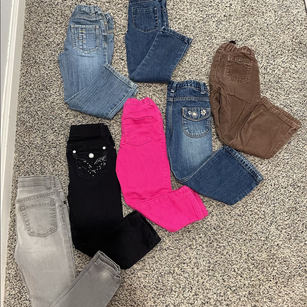 Girls 4T bottoms 7pc bundle